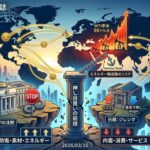 中東情勢の緊迫化による原油高とインフレ懸念が、日米欧それぞれの「中銀の反応関数」を変え、市場の前提を覆しているという構造を可視化したもの