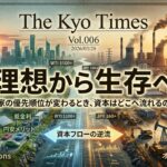 「国家の優先順位の変化と資本移動」を、一枚の戦略図(インフォグラフィック)として表現したもの