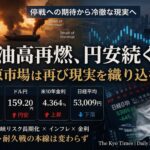 • 原油高と円安、東京市場動向