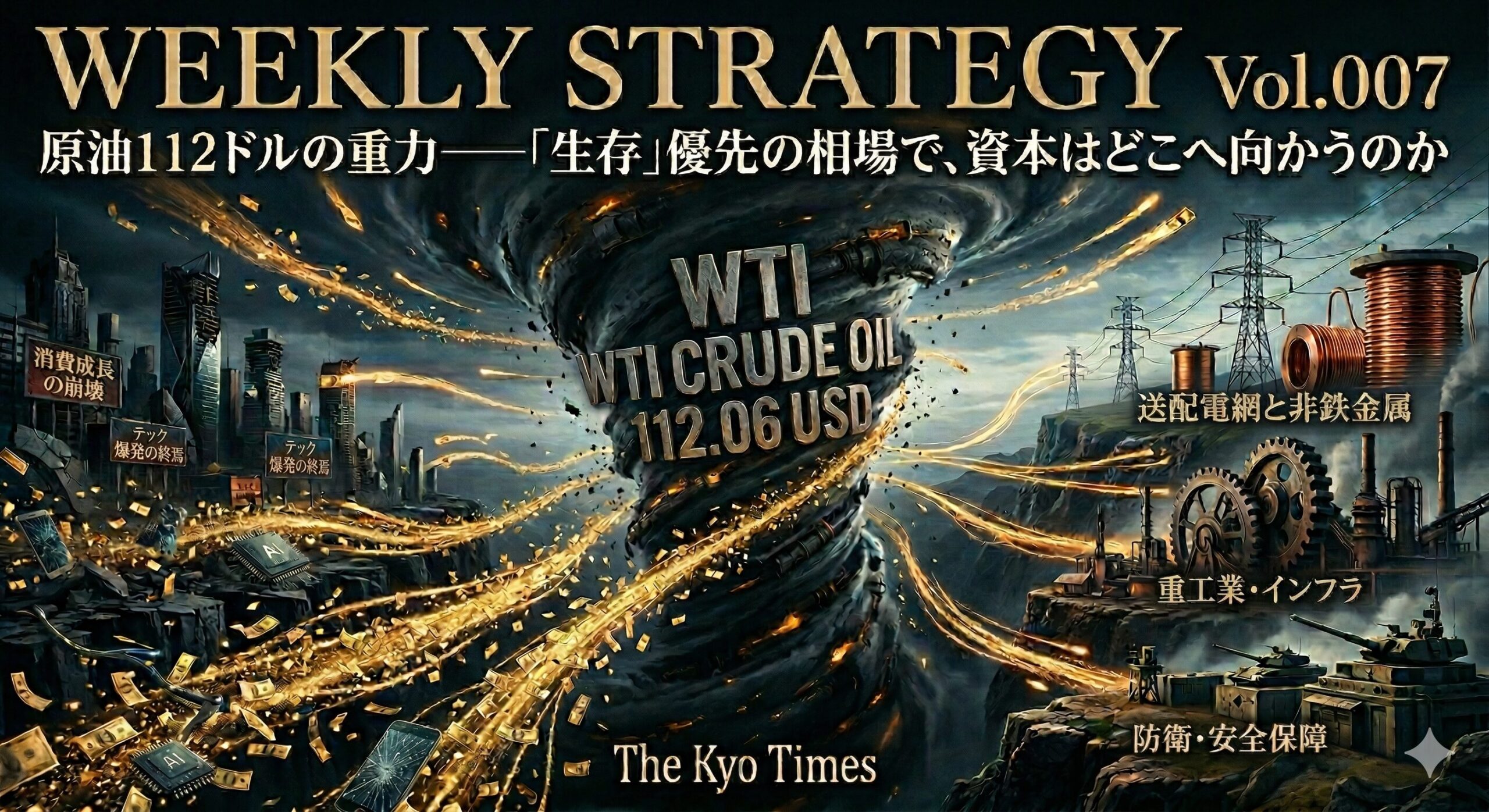 原油112ドルの重力――「生存」優先の相場で、資本はどこへ向かうのか