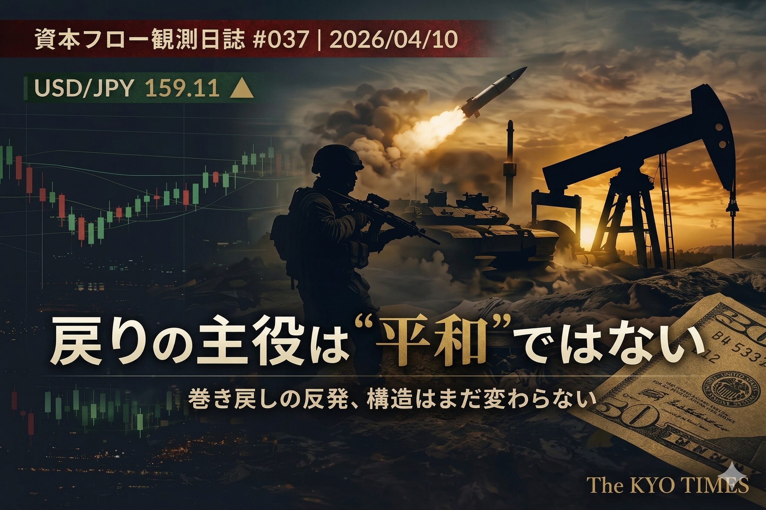 平和で安心して上がった相場ではなく、有事の巻き戻しで反発している