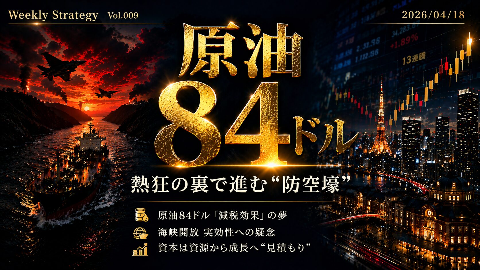 原油84ドルという安心材料が出たのに、相場はまだ完全には安心していない